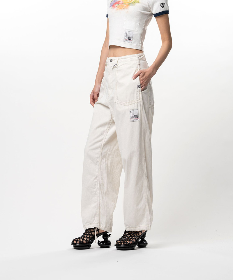 Cut-Out Pocket Denim Pants 6