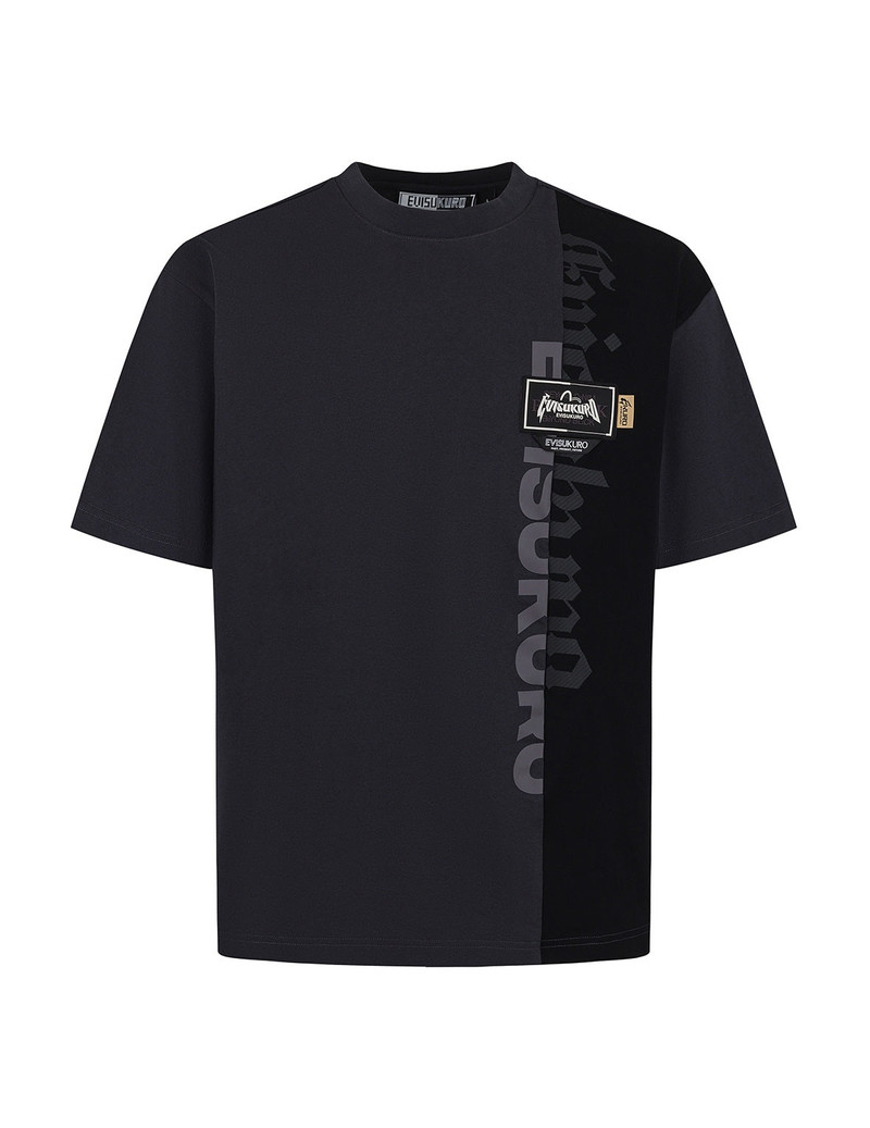 Panel design with Multi Labels Relax Fit T-Shirt 12