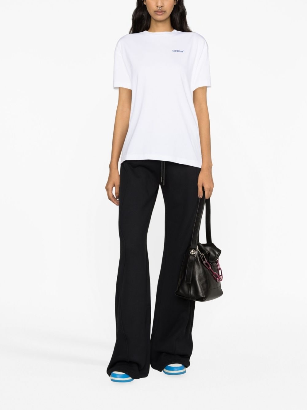 piping-detail cotton track pants - 2