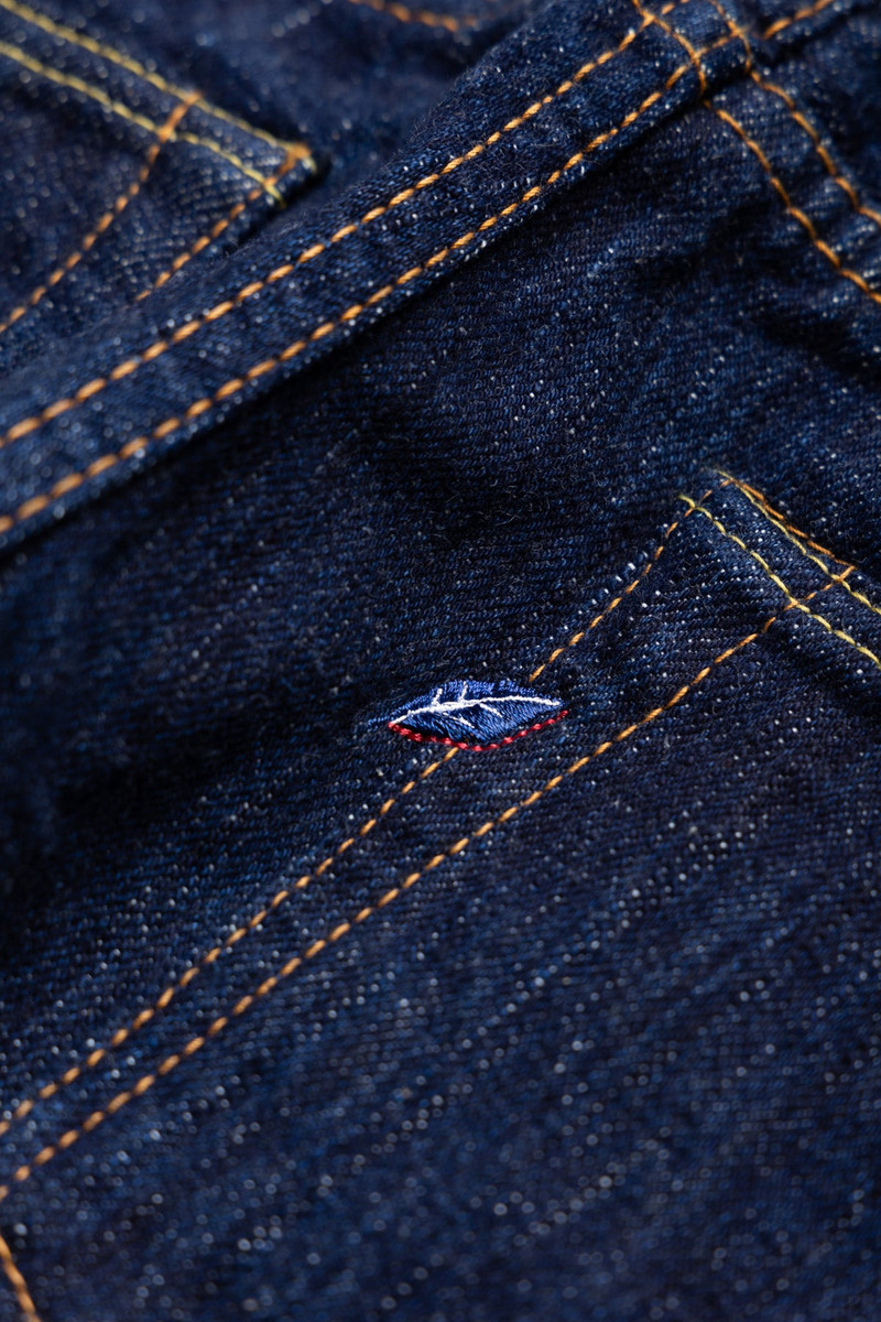 KS-15oz-003 15oz Kasuri Regular Straight Blue In Green Exclusive Version 8