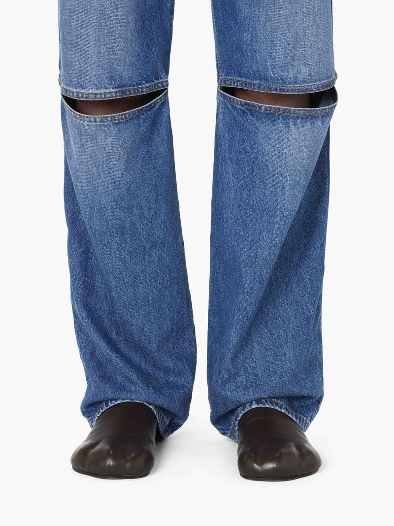 CUT-OUT KNEE BOOTCUT JEANS 5