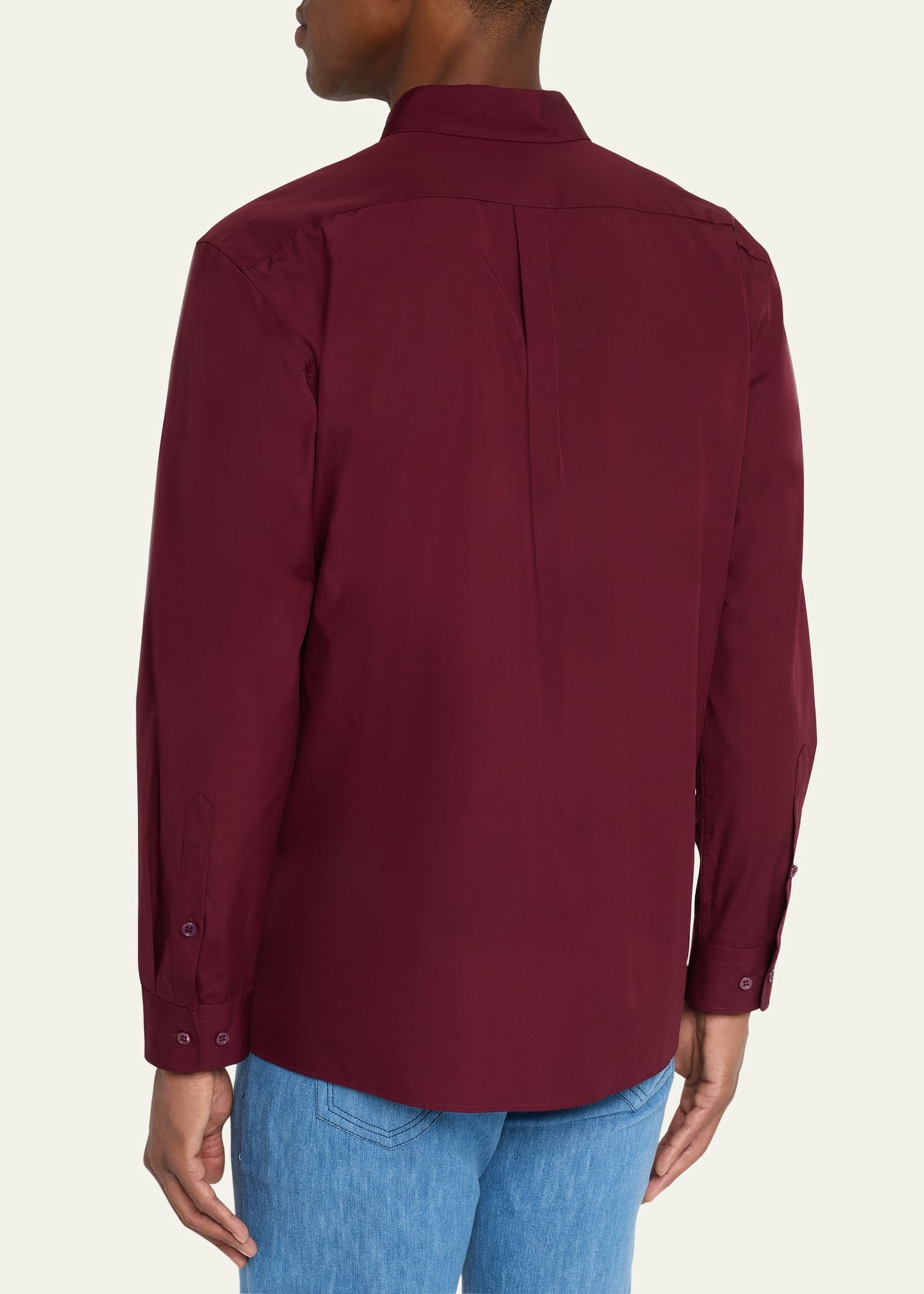 Men's Nicolas Cotton Concealed-Placket Sport Shirt - 3
