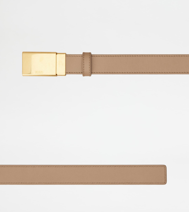 Tod's BELT IN LEATHER - BEIGE outlook