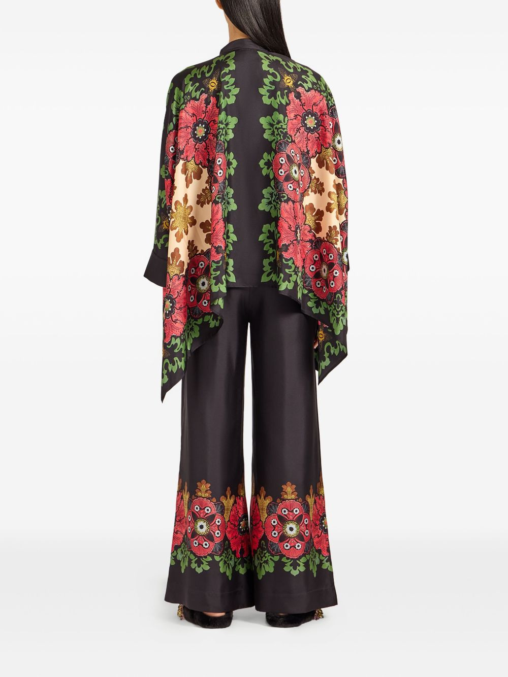 floral-print palazzo pants - 3