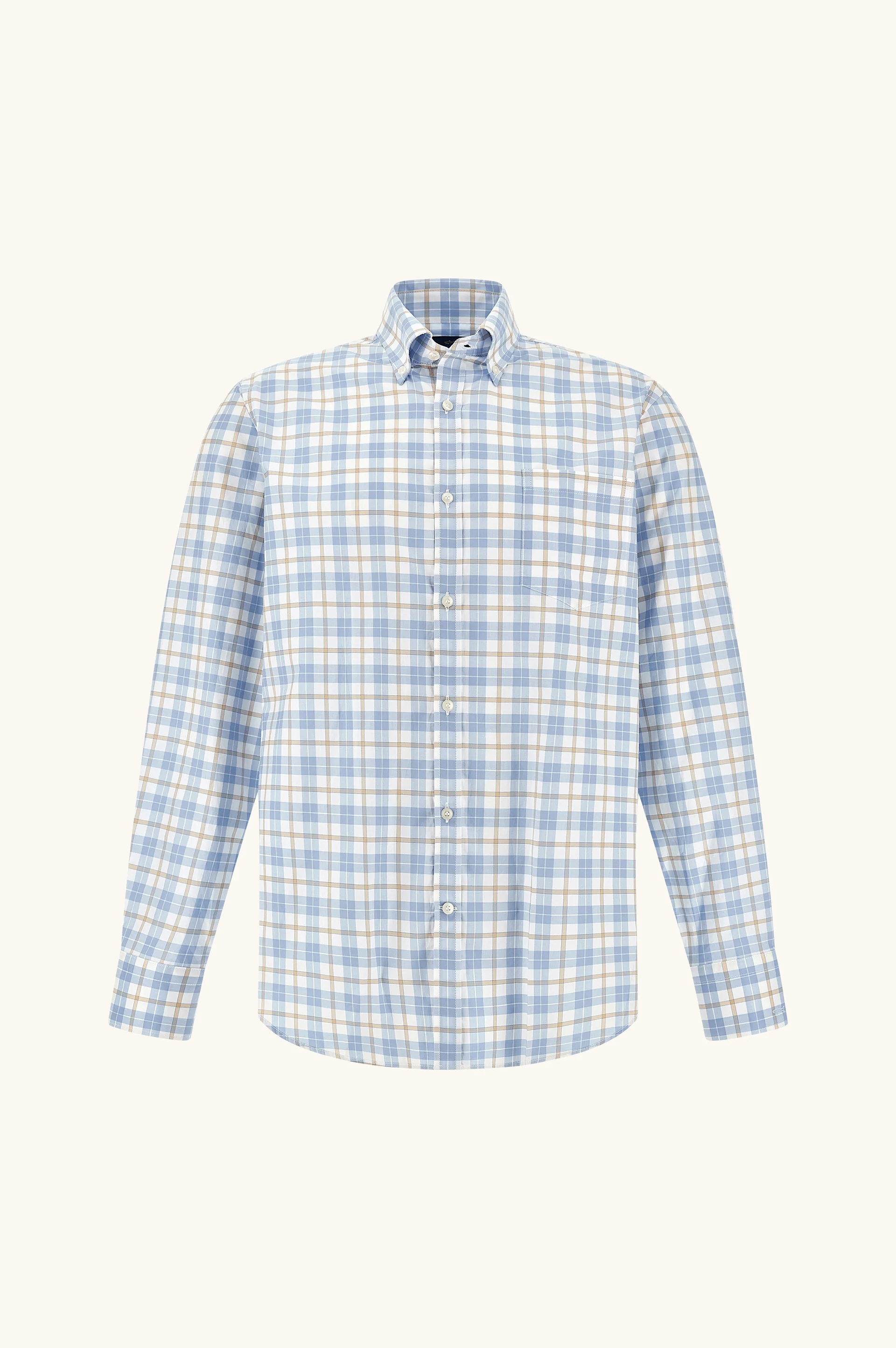 SUMMER BREEZE COTTON SHIRT WITH CHECK PATTERN - 1