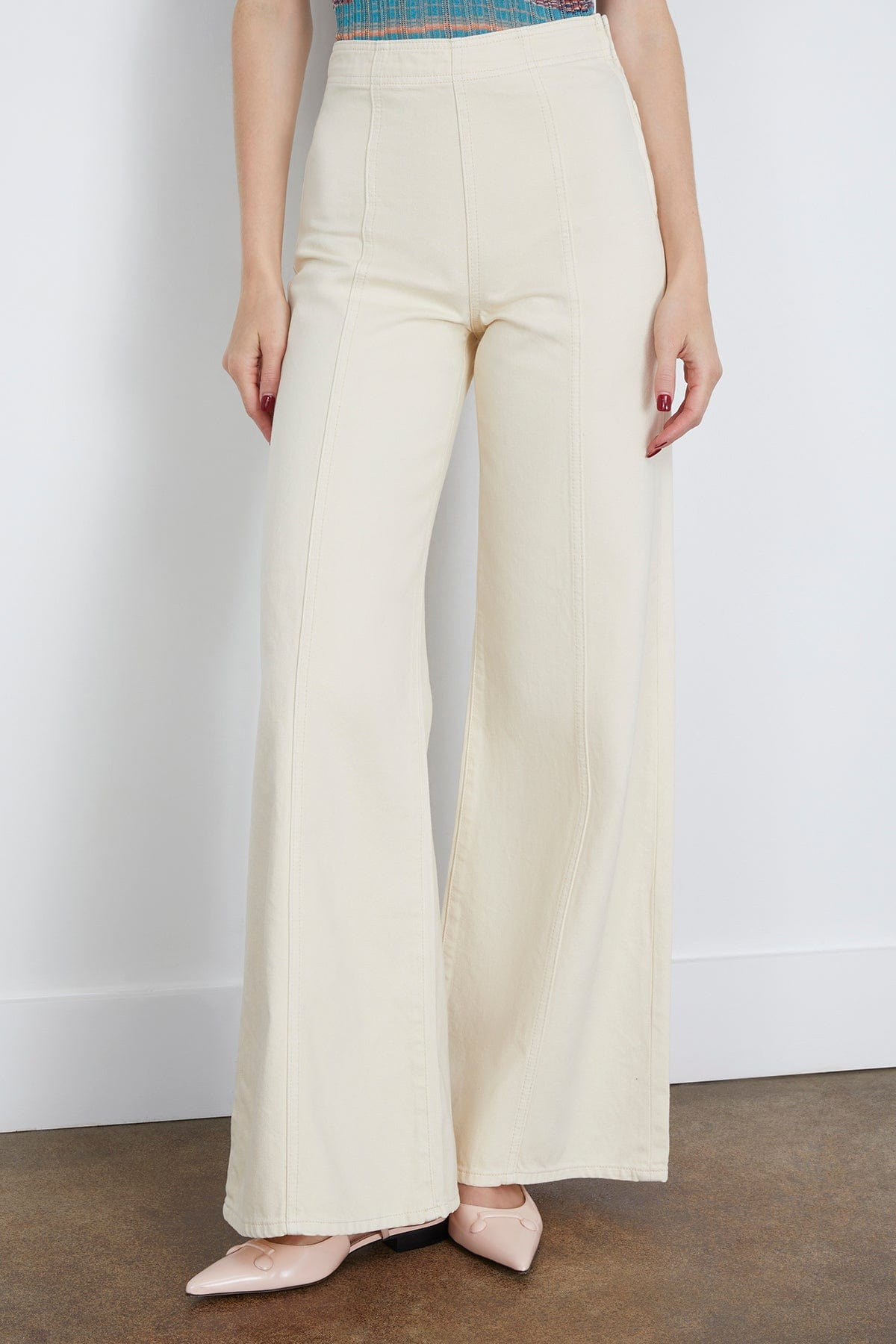 The Bianca Wide Leg Jean in Birch - 3