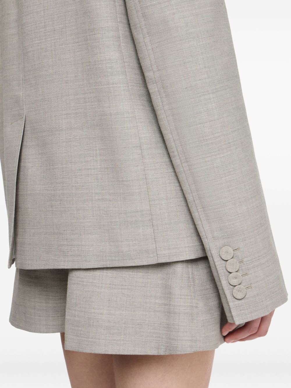 double-breasted wool blazer - 4