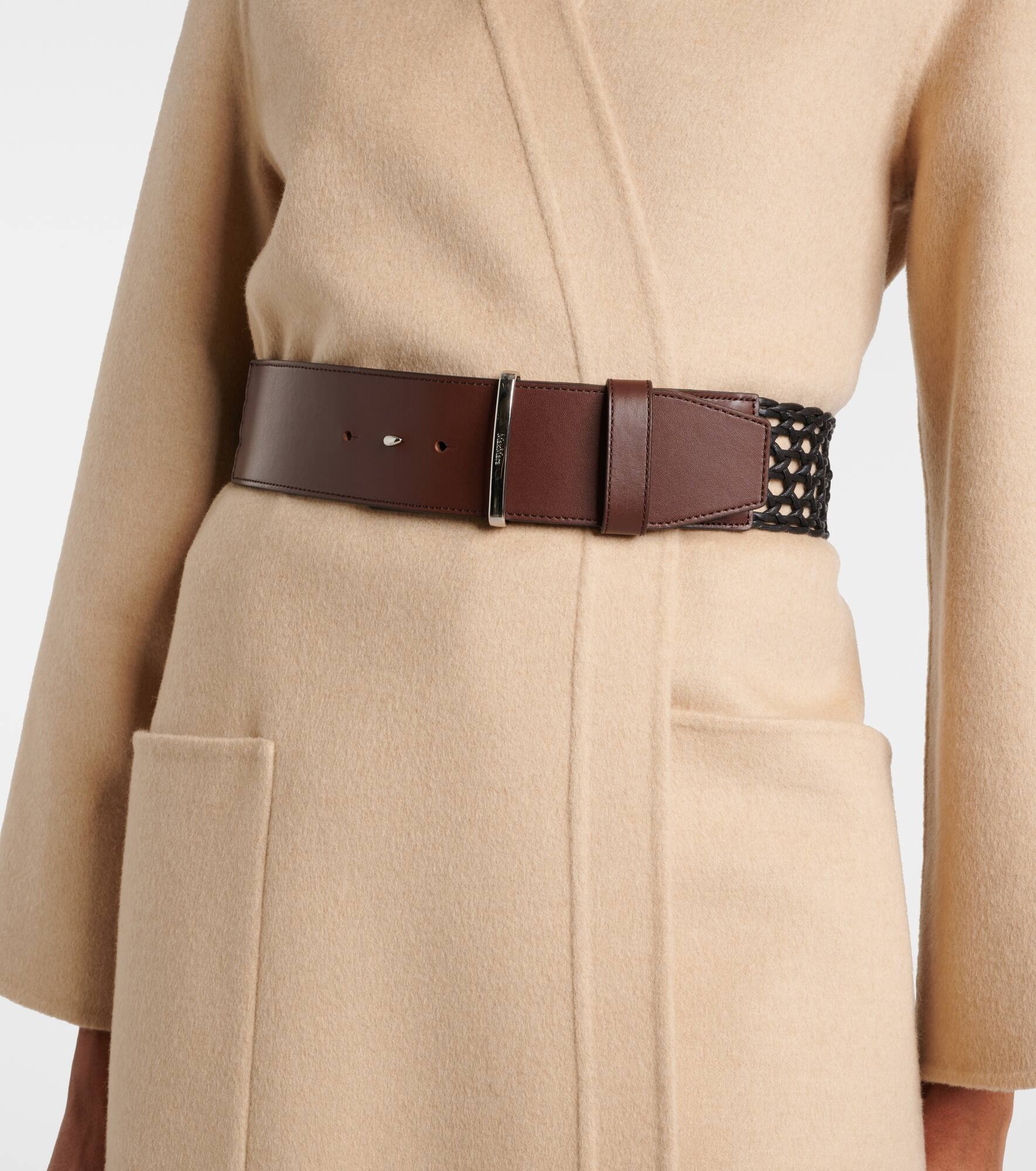 Leather and canvas belt - 2