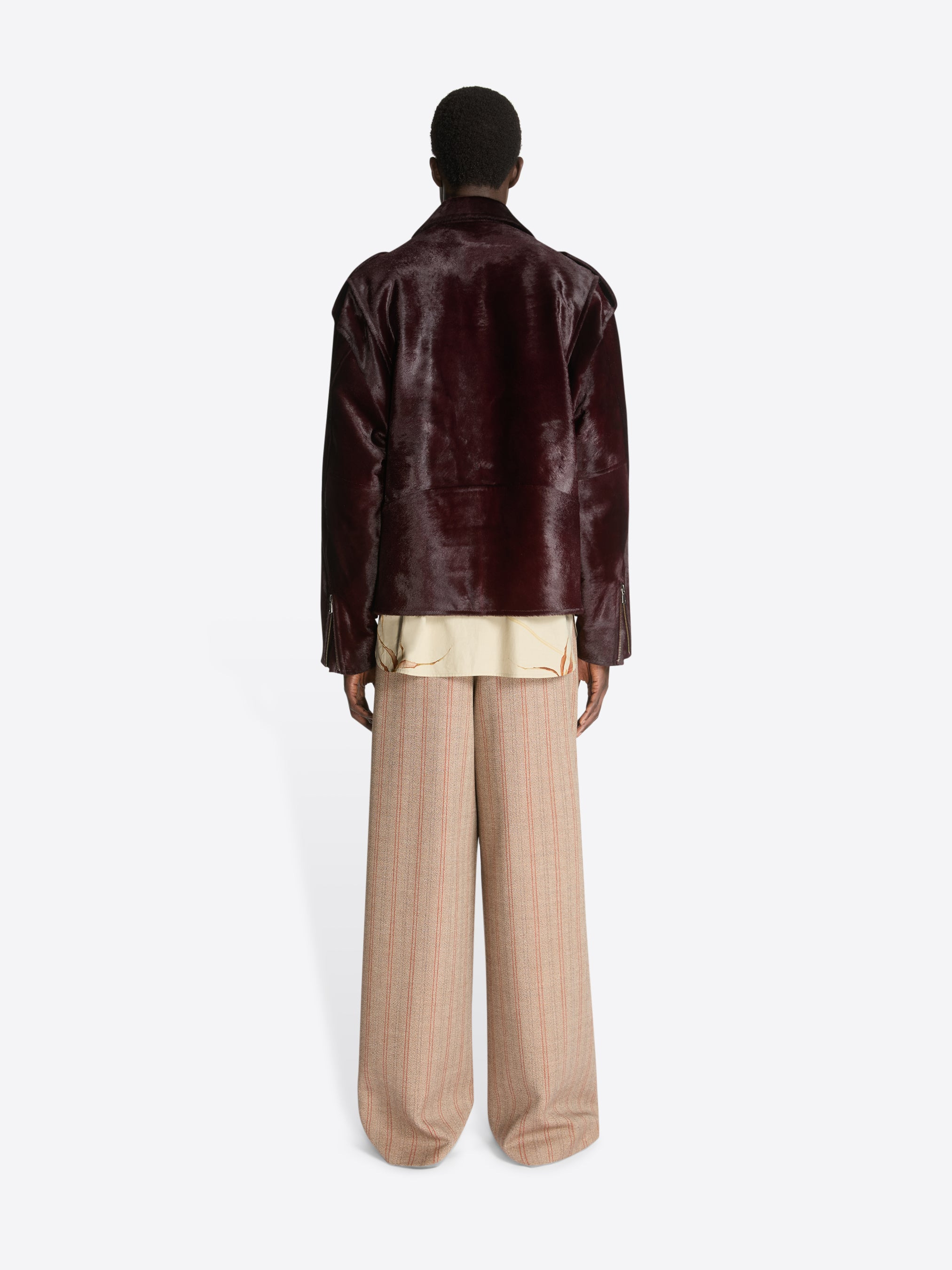 LEATHER BIKER JACKET - 4