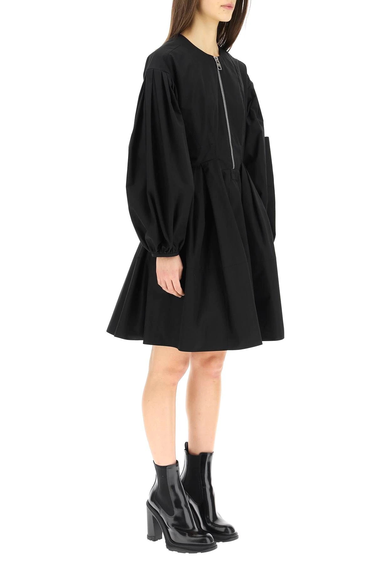 BLOUSON SLEEVE MINI DRESS - 3