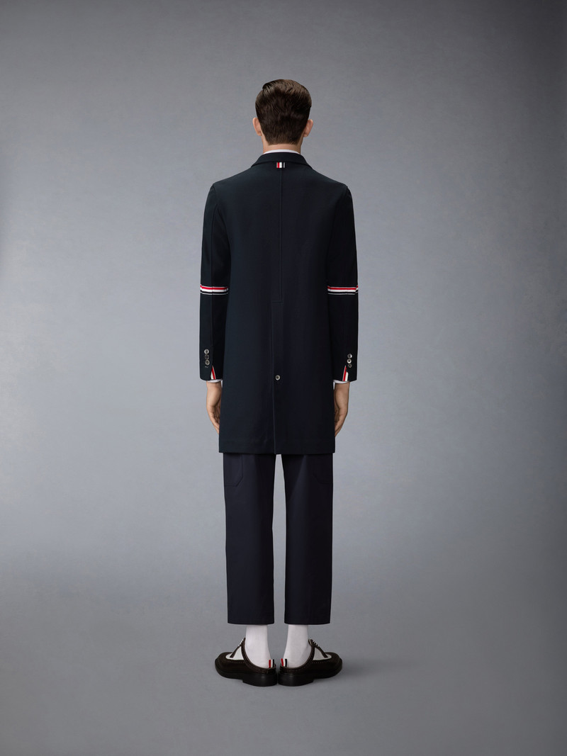DOUBLE FACE TECH TWILL 4-BAR SACK OVERCOAT 4