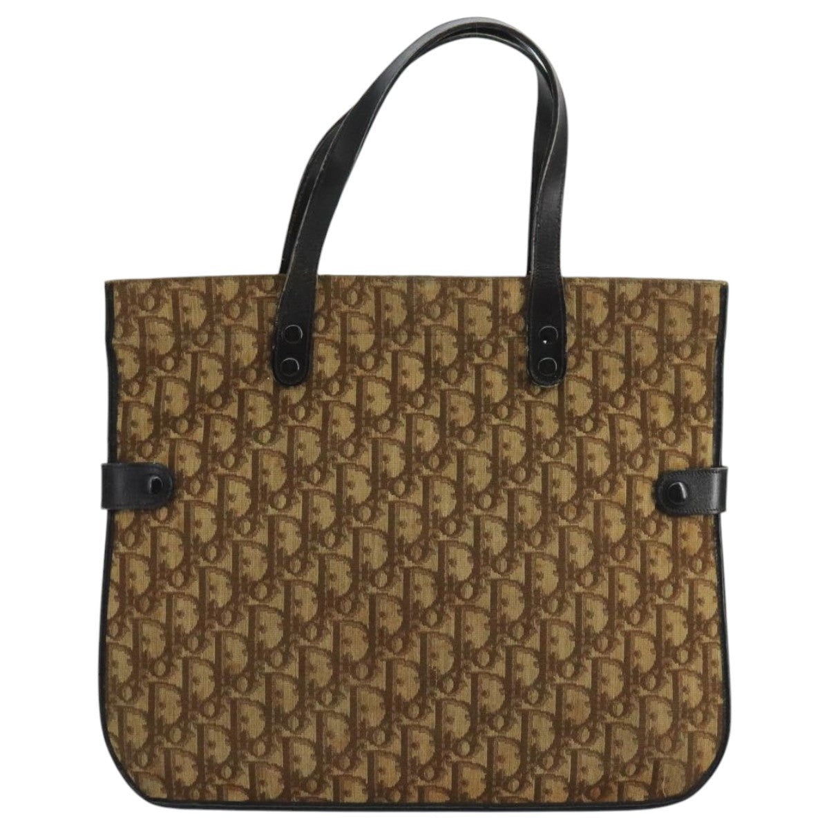 DIOR Trotter Canvas Hand Bag Brown - 2