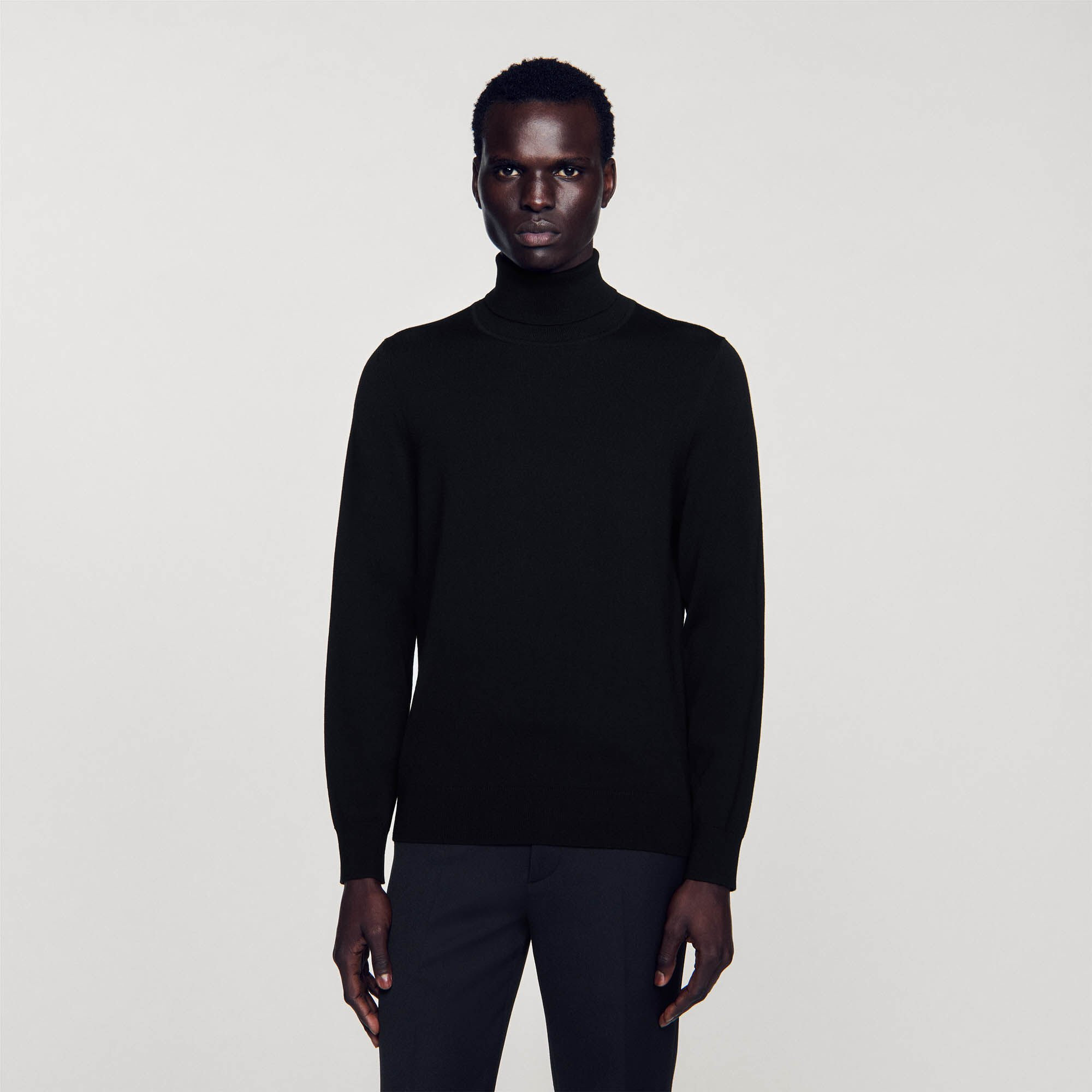 ROLL NECK WOOL SWEATER - 4