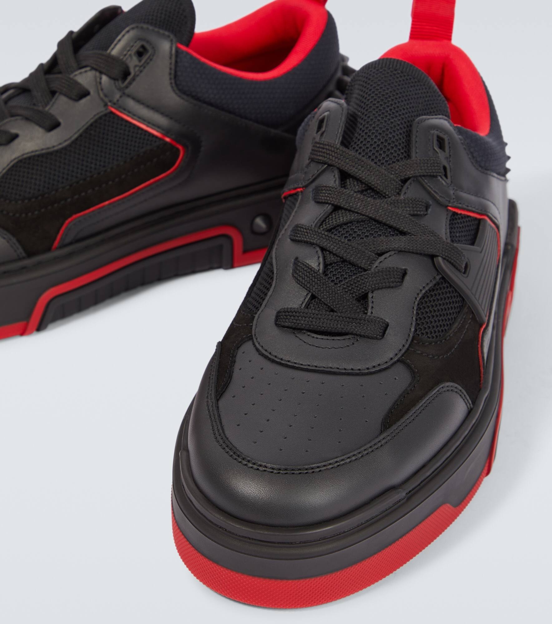 Astroloubi leather and suede sneakers - 3