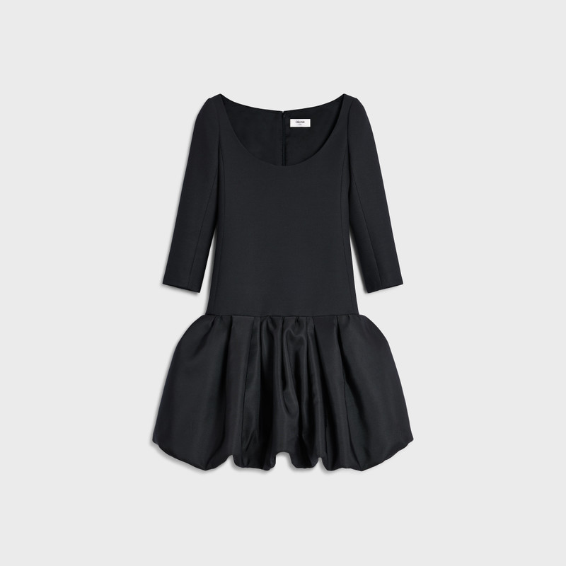 boule skirt dress IN wool and silk cady 1