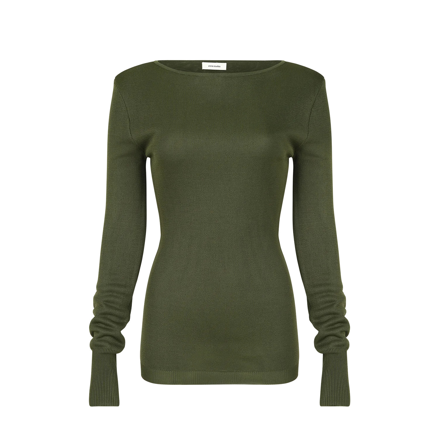 LS BOAT NECK TOP MOSS - 1