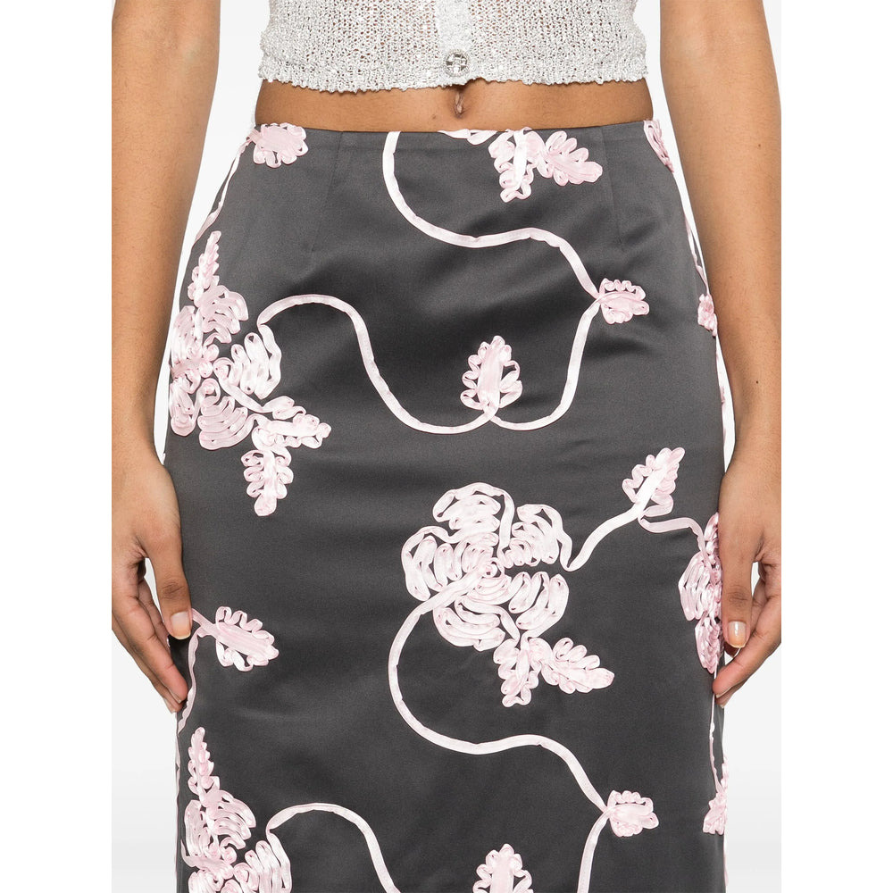 Rotate Grey Skirts - Pencil Skirts Women - 4