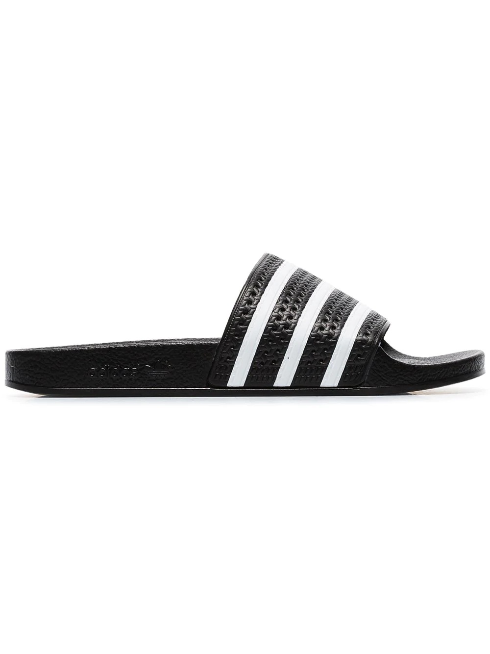 black and white Adilette slides - 1