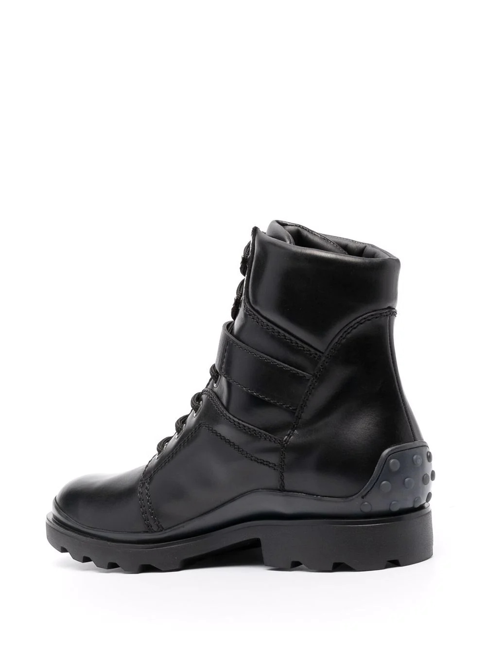 lace-up leather ankle boots - 3