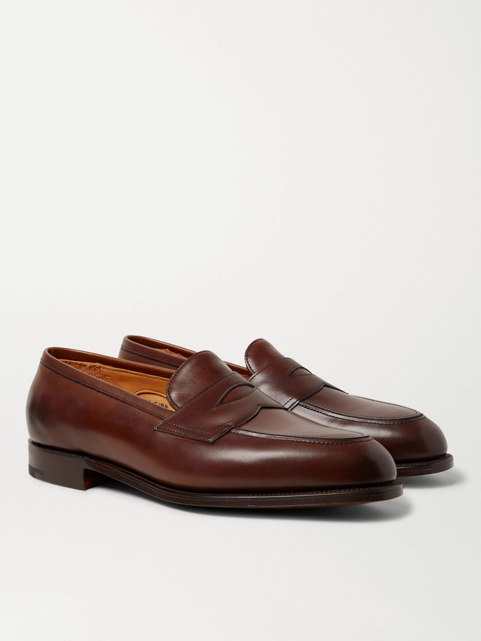 Piccadilly Leather Penny Loafers Brown - 4