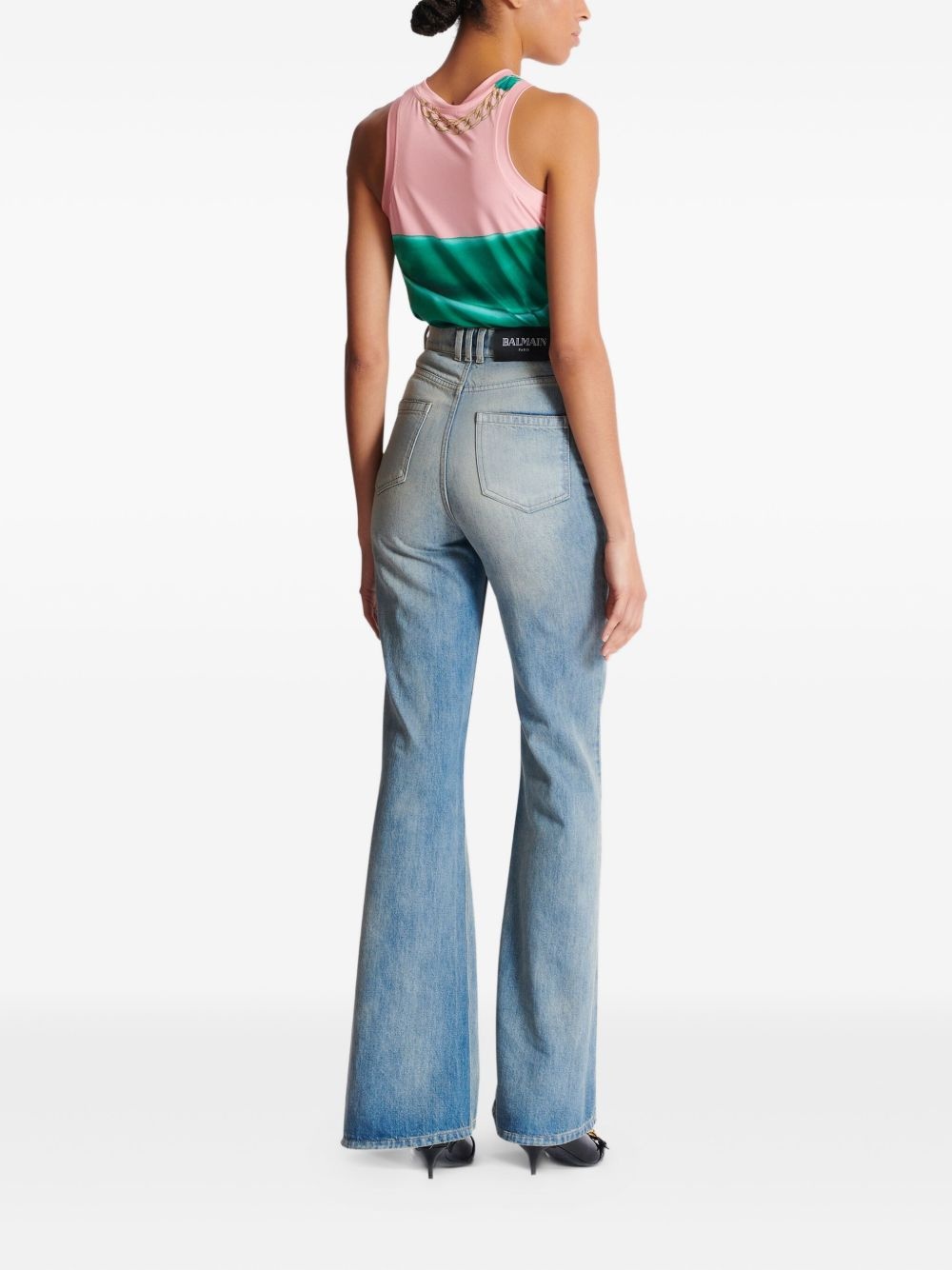 logo-patch jeans - 4