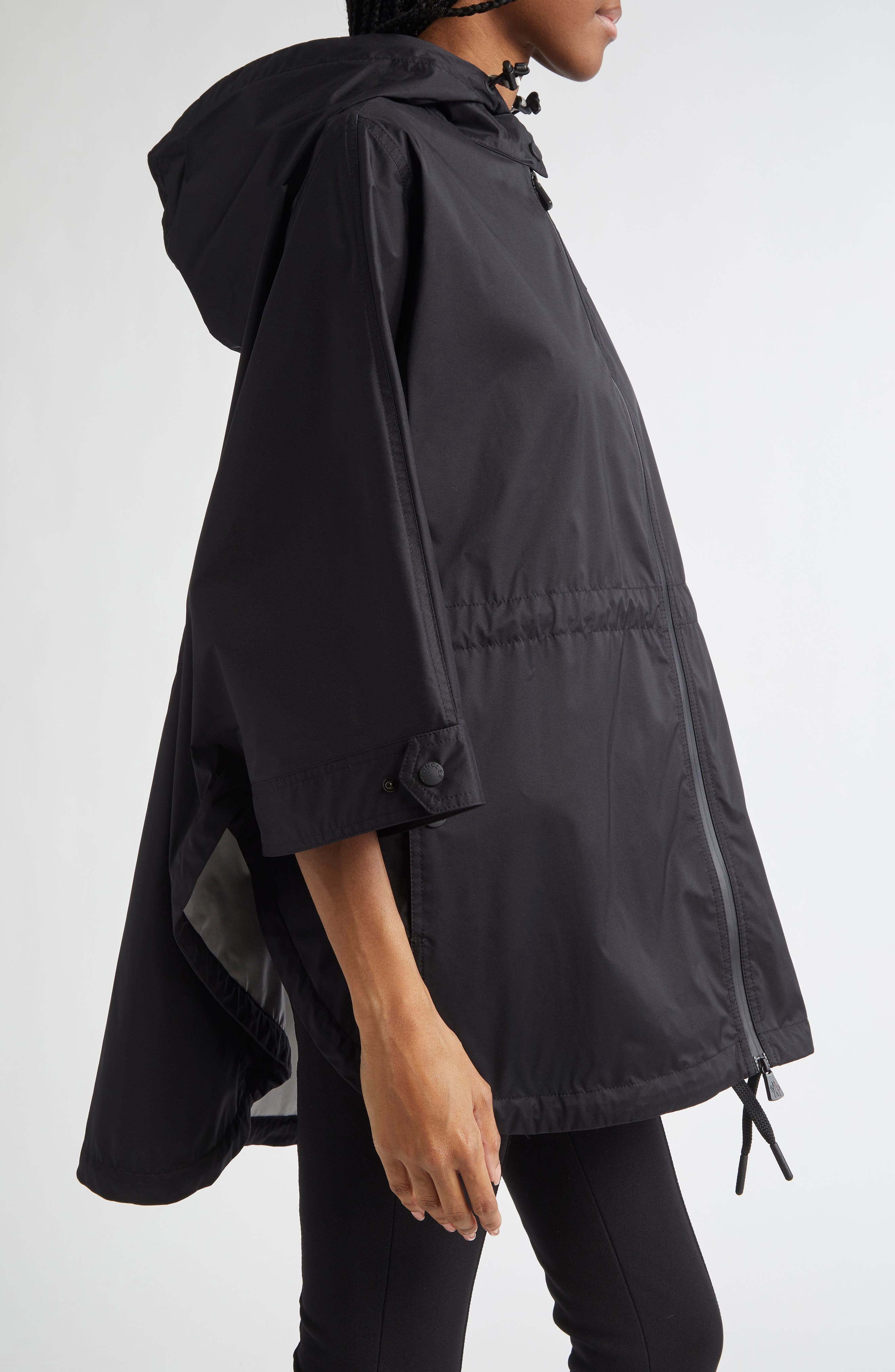 Moncler Grenoble Vorassay Poncho Jacket in Black at Nordstrom - 3