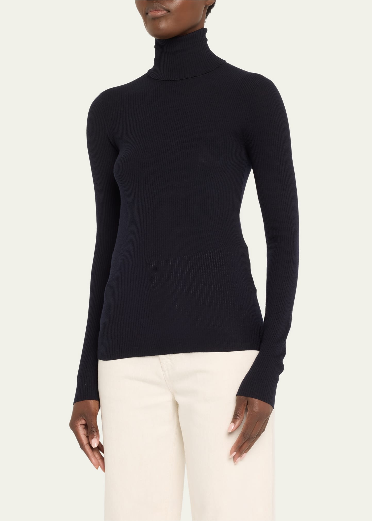 Taupo Ribbed Wool Turtleneck - 4