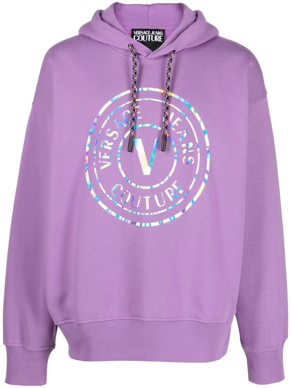 logo print hoodie - 1