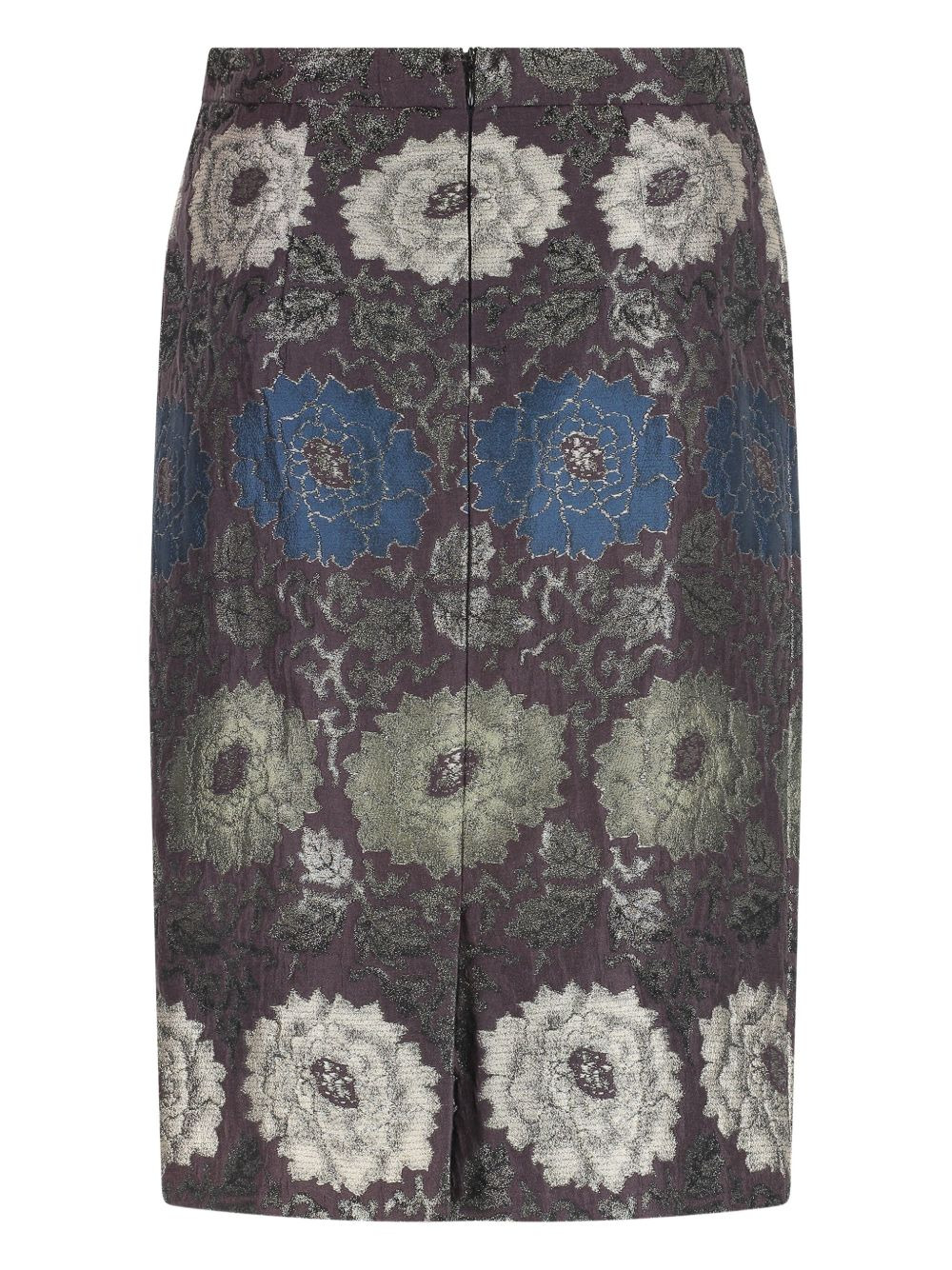 floral-brocade skirt - 2