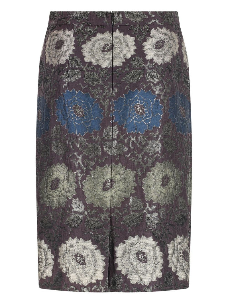 Etro floral-brocade skirt outlook
