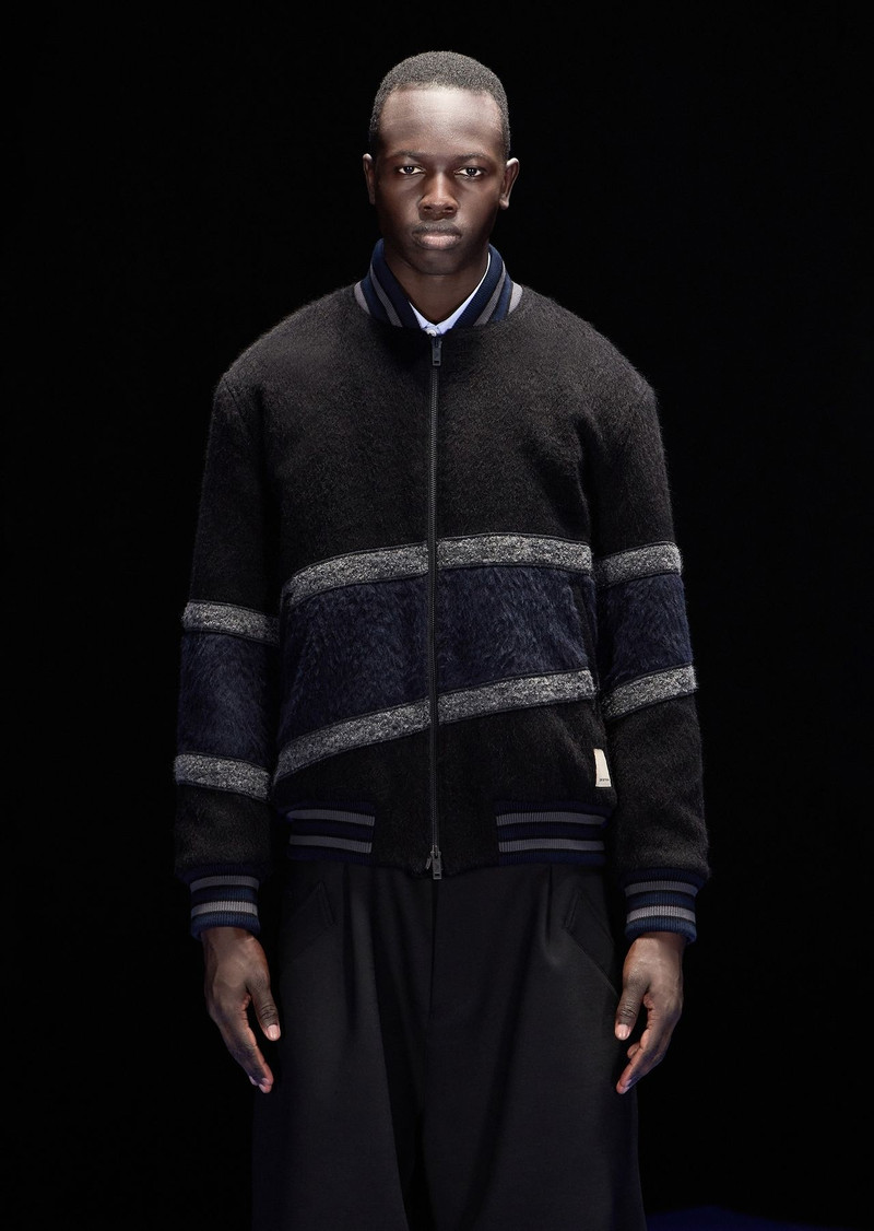 ASV Black Blue capsule collection mohair-wool blend blouson 2