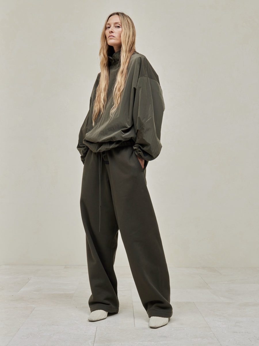 Crinkle Nylon Pullover Crewneck - 4
