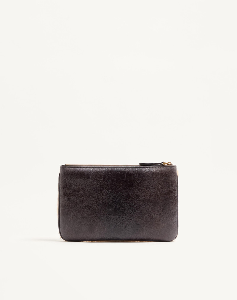 VALENTINO GARAVANI VIVA SUPERSTAR SHEEPSKIN CLUTCH 4