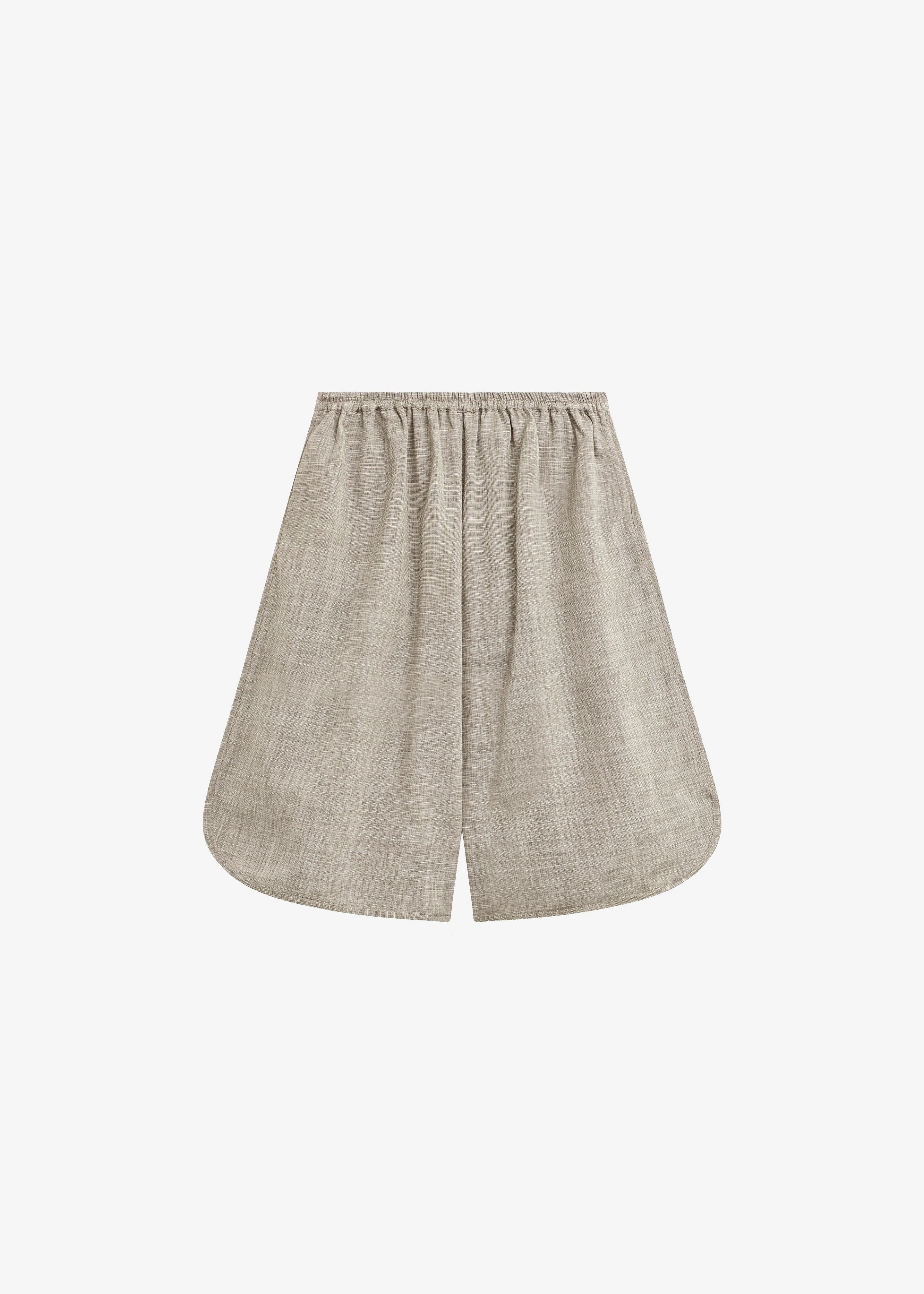 Nelis Suiting Bermuda Shorts - Beige Melange - 1