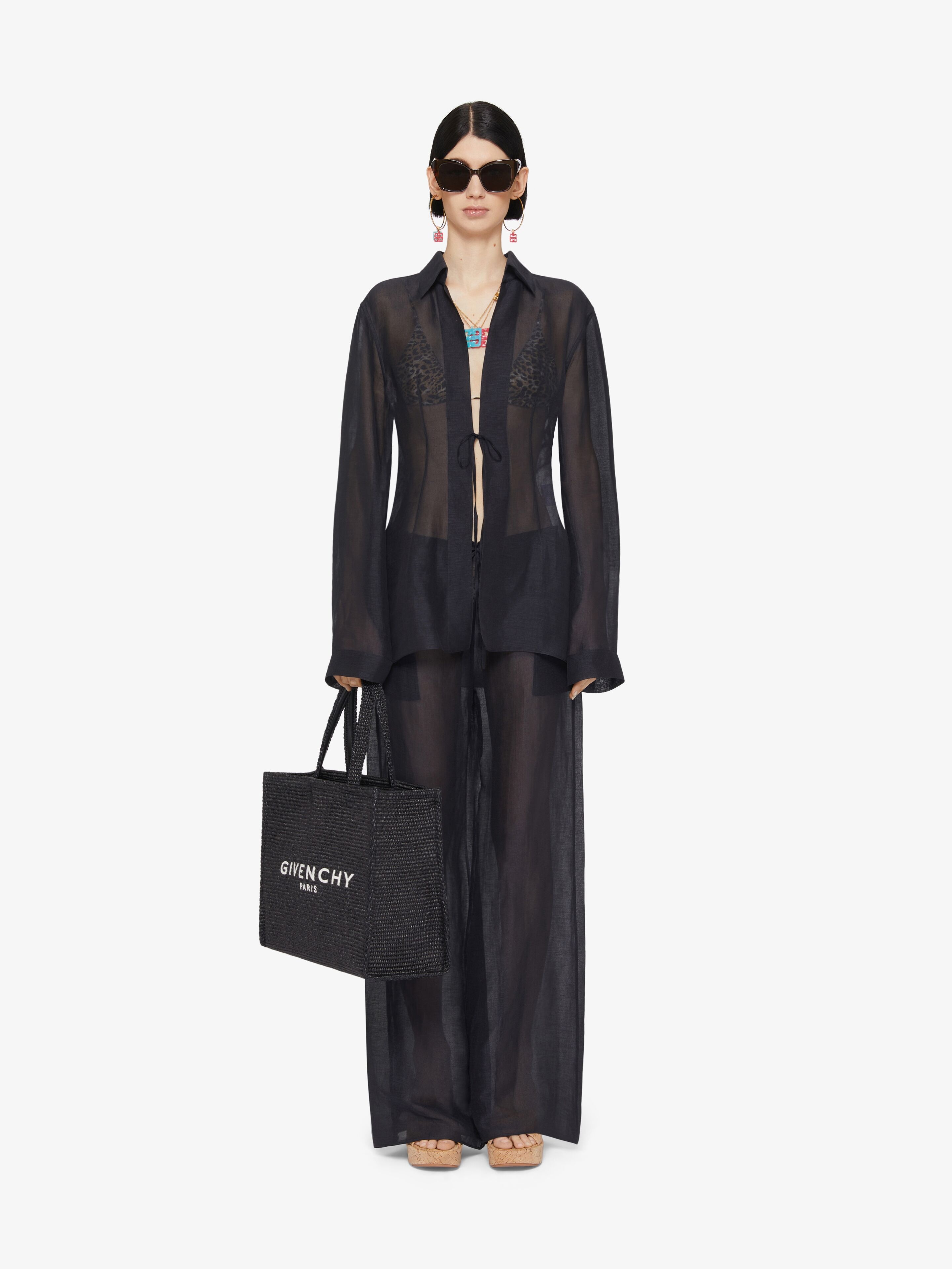 PANTS IN SILK AND LINEN - 2