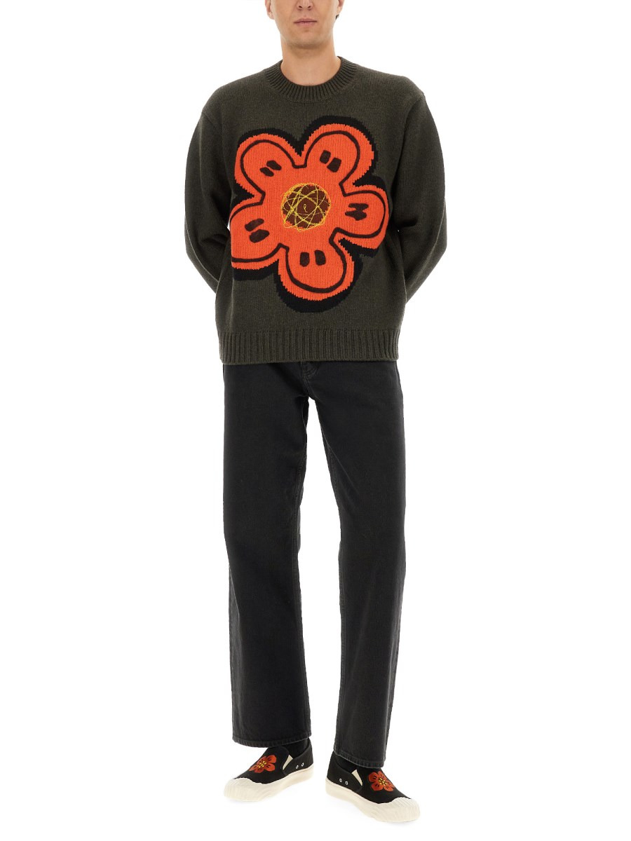 WOOL SWEATER WITH "BOKE FLOWER" - 2