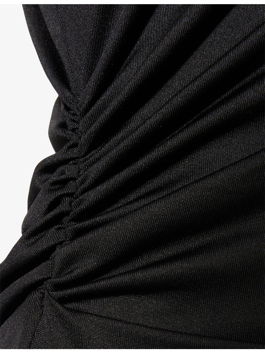 Draped Contrast-Trim Stretch-Woven Midi Dress - 6