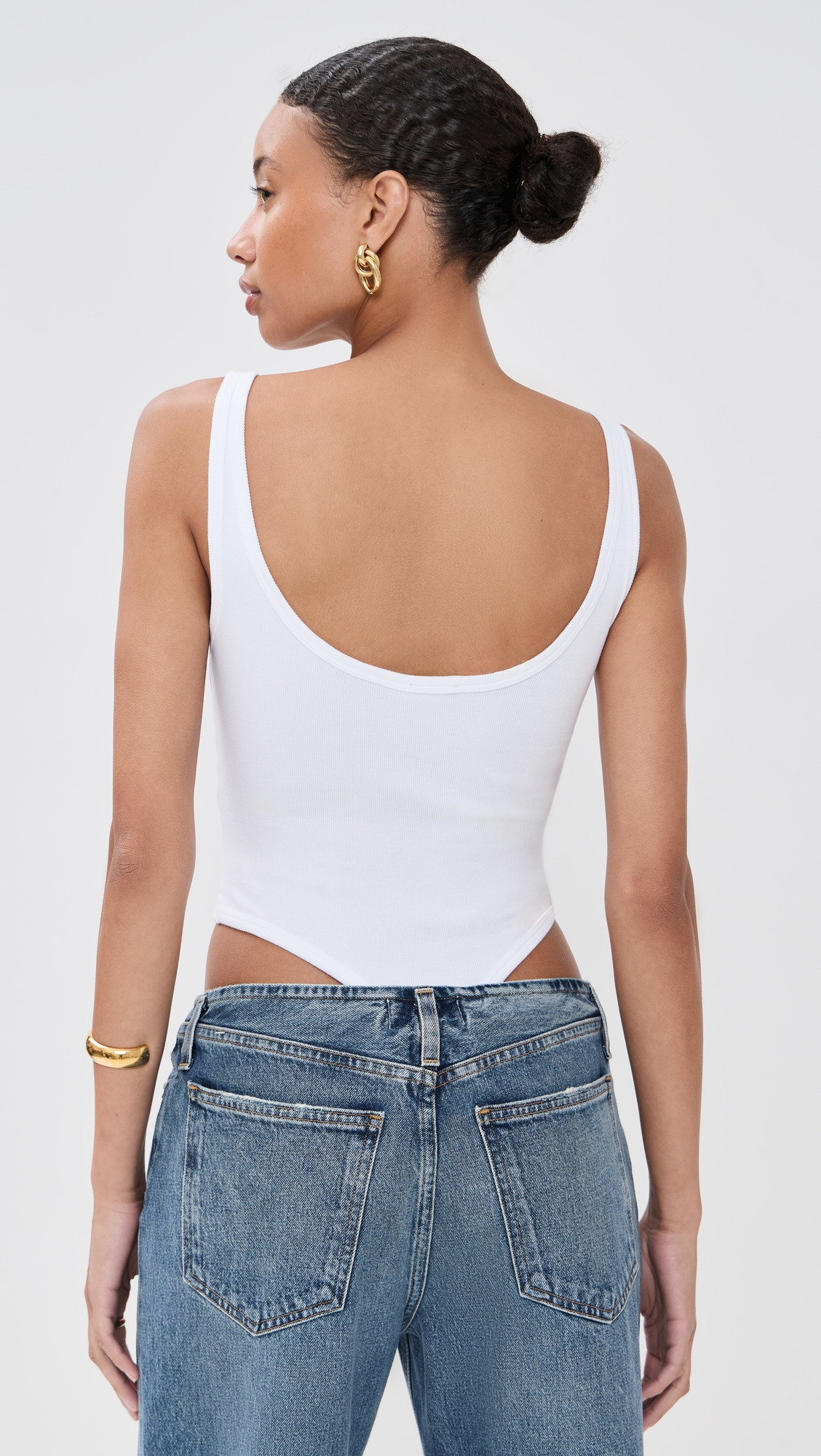 Tex Queen Rib Tank Thong Bodysuit - 2