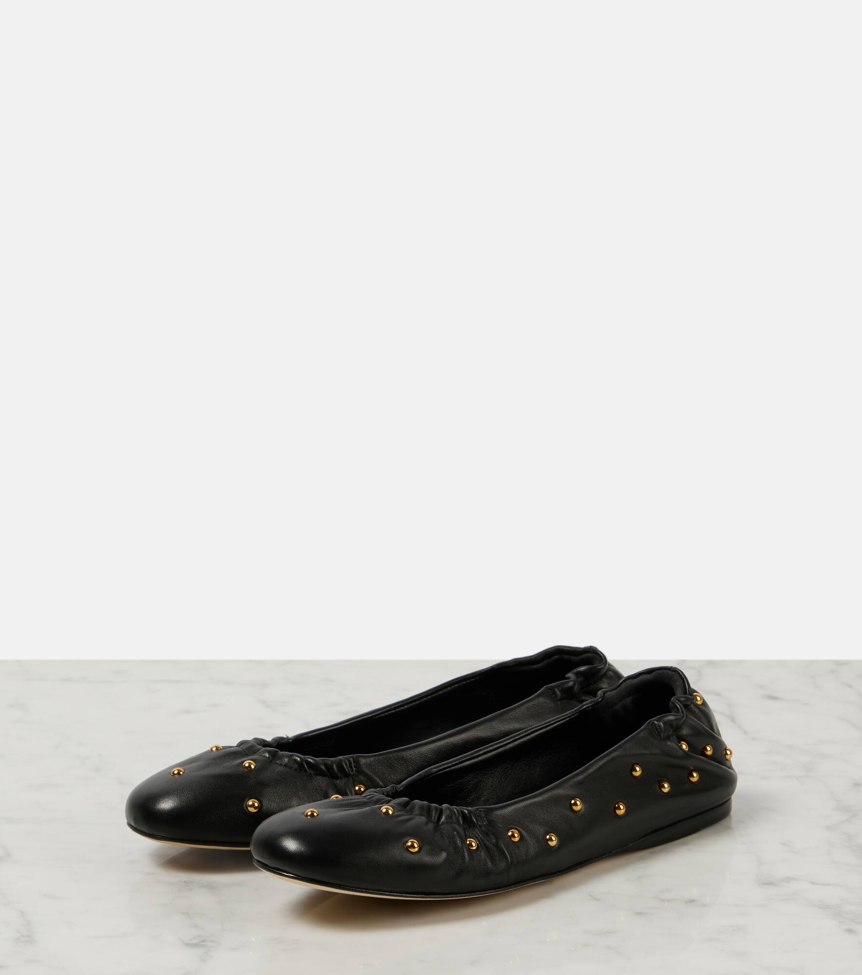 Eia studded leather ballet flats - 5