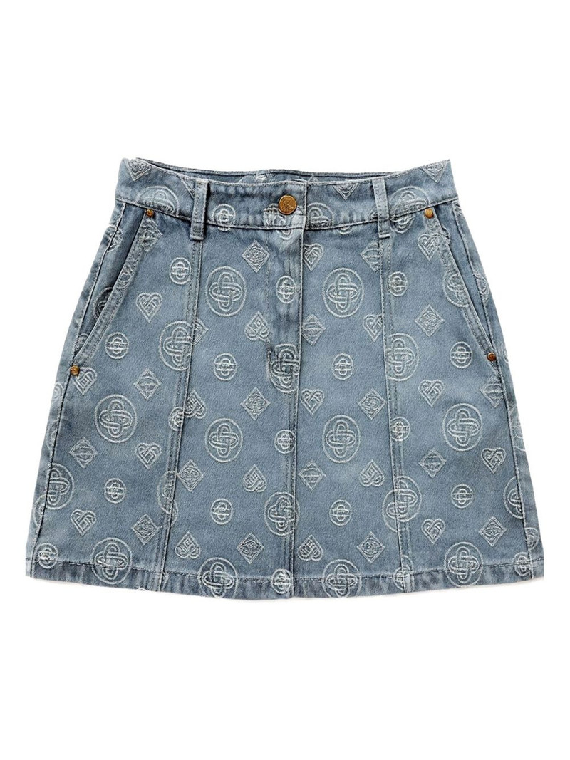 monogram-patterned skirt 1