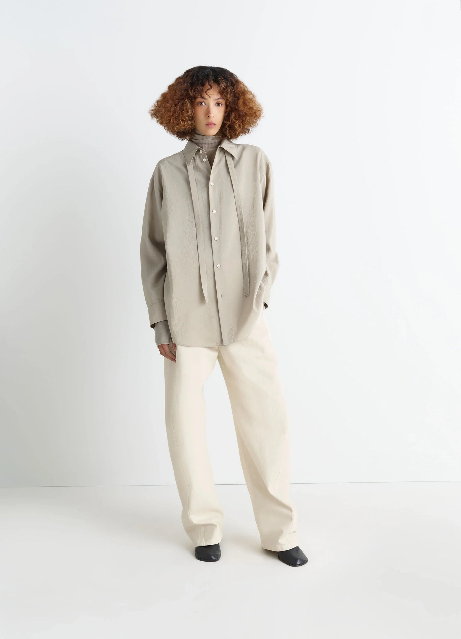 LONG SHIRT WITH TIE - 3