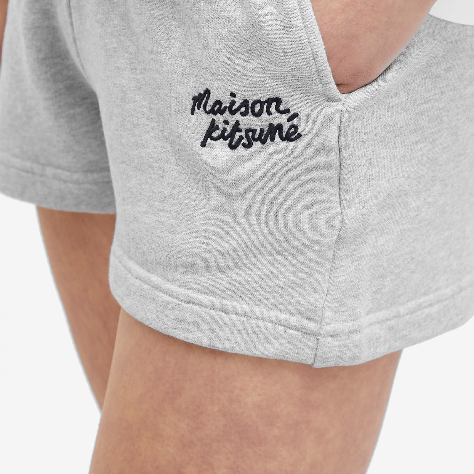 Maison Kitsune Handwriting Logo Regular Jog Shorts - 5