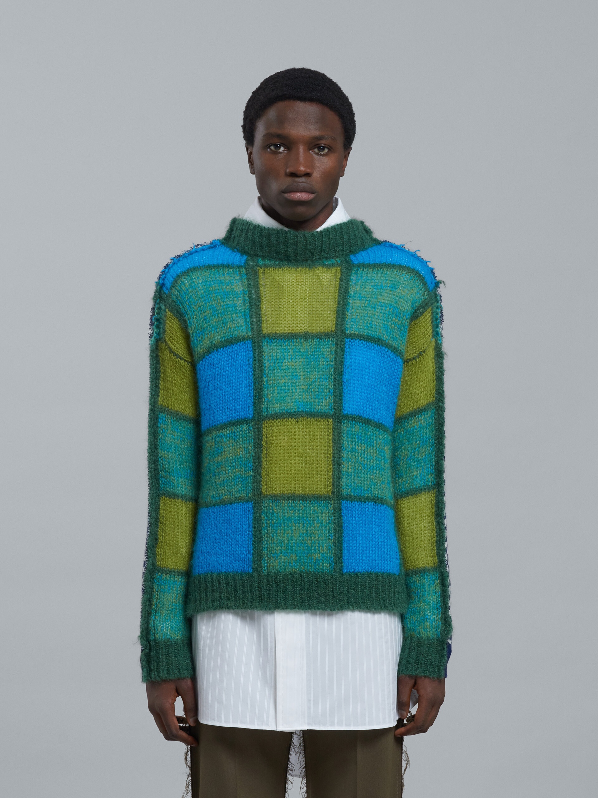 MOHAIR AND WOOL CREWNECK SWEATER - 2