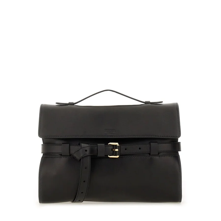 Moschino Nappa Leather Tie Me Clutch - 1