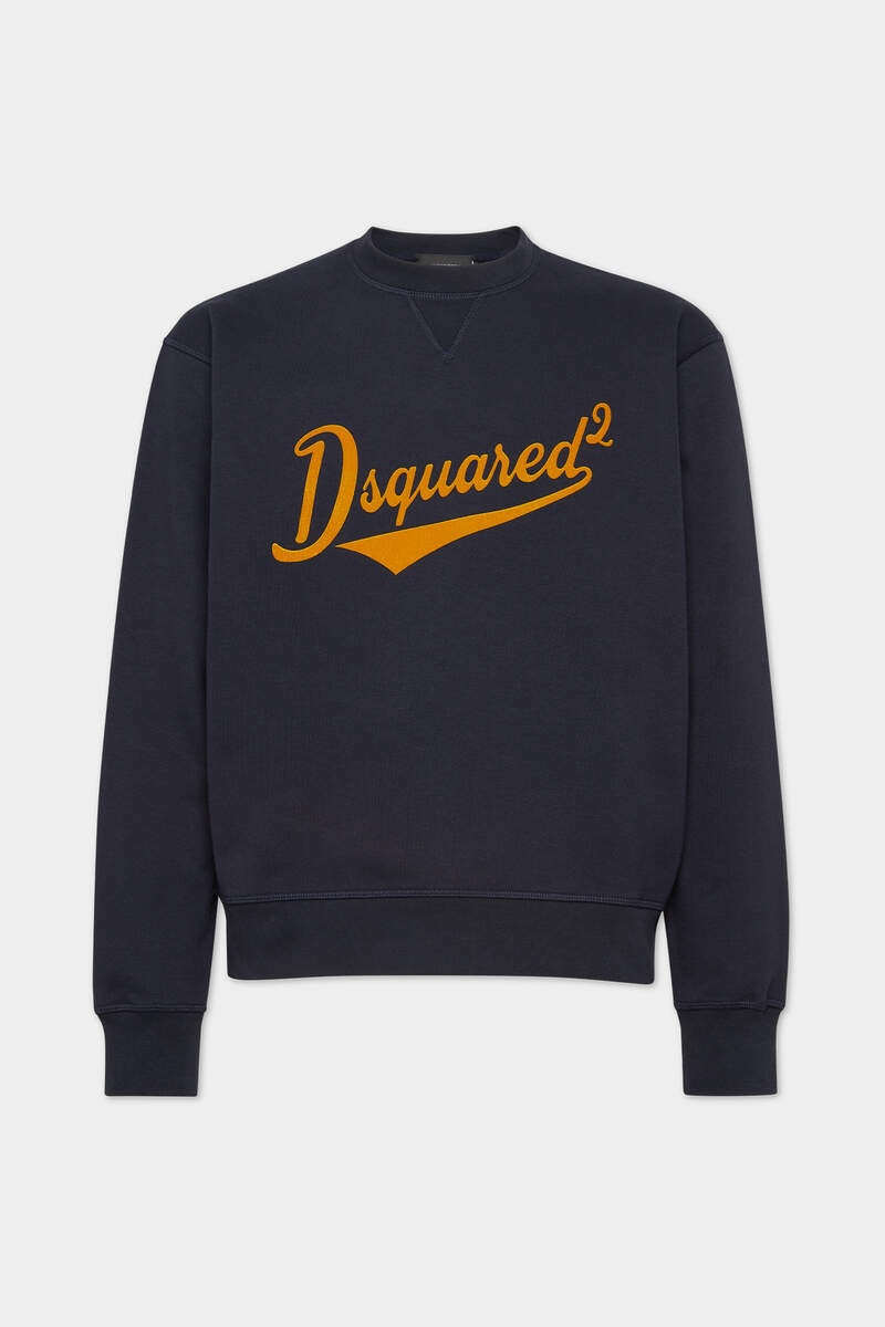COOL FIT CREWNECK VELVET LOGO SWEATSHIRT - 1
