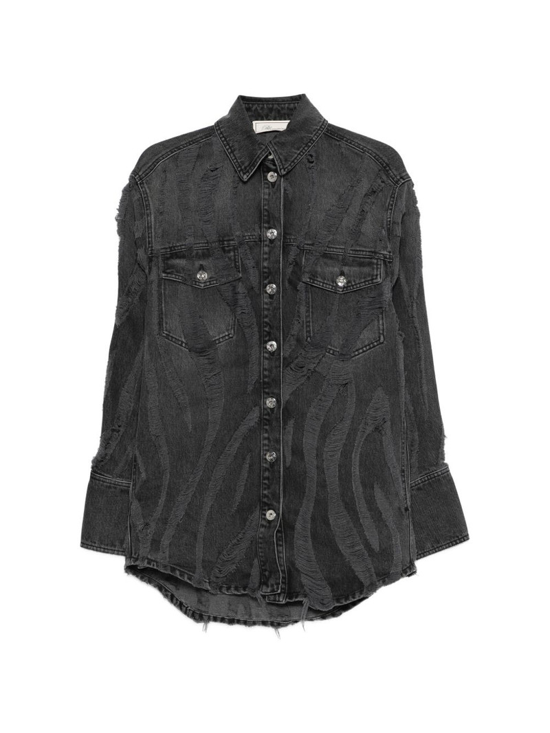 distressed denim shirt 1