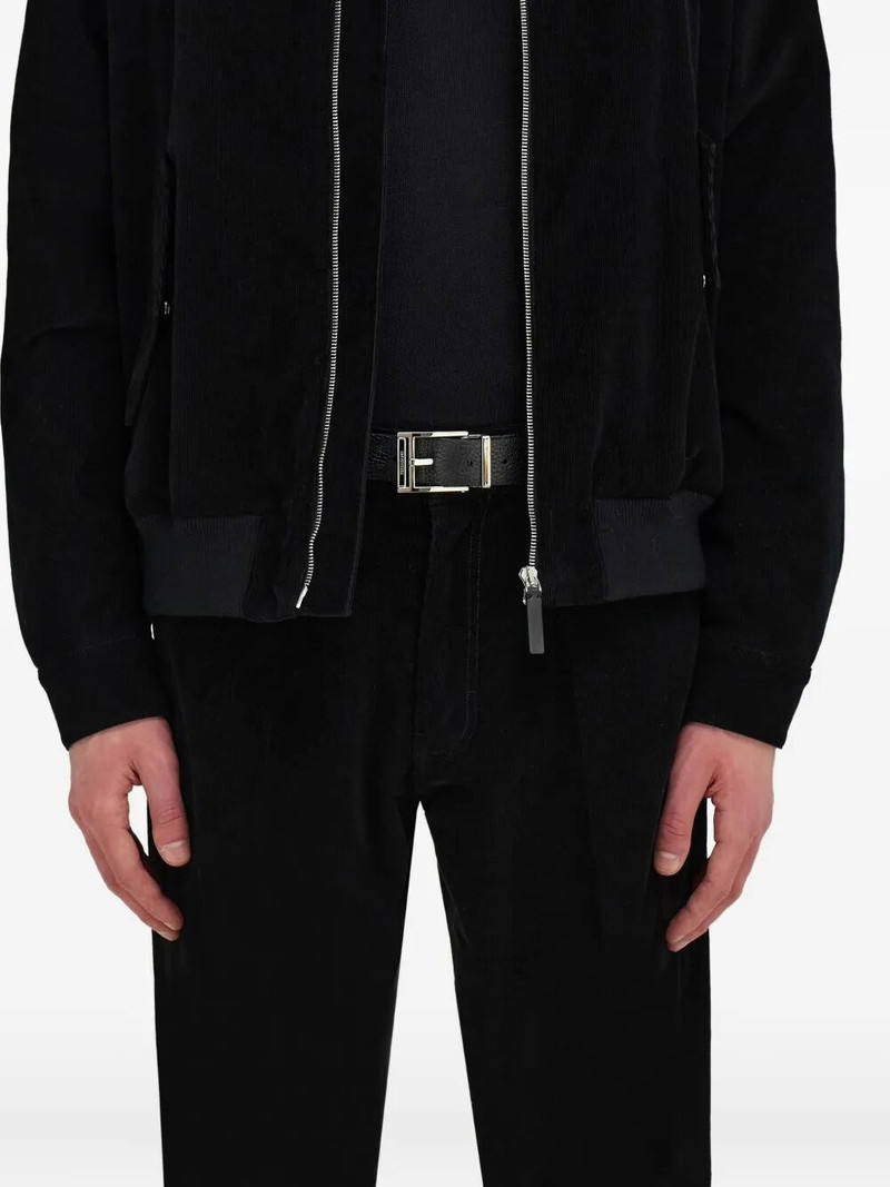 FERRAGAMO REVERSIBLE AND ADJUSTABLE BELT WITH SQUARE BUCKLE IN NAPPA LEATHER outlook