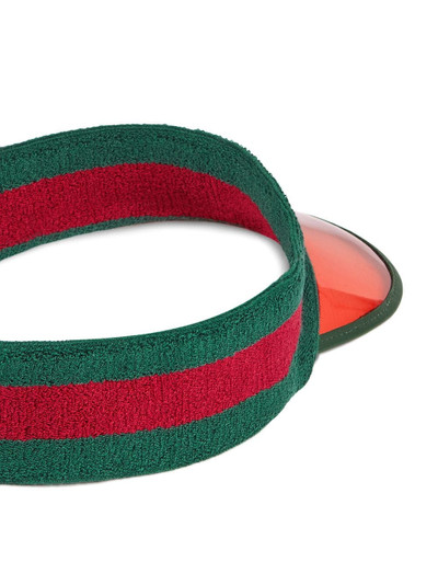 GUCCI vinyl visor with Web outlook