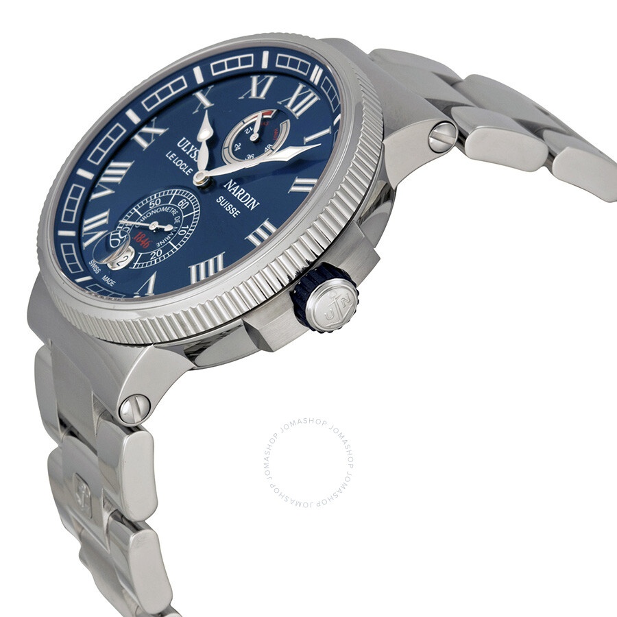 Ulysse Nardin Marine Chronometer Blue Dial Men's Watch 1183-126-7M-43 - 2
