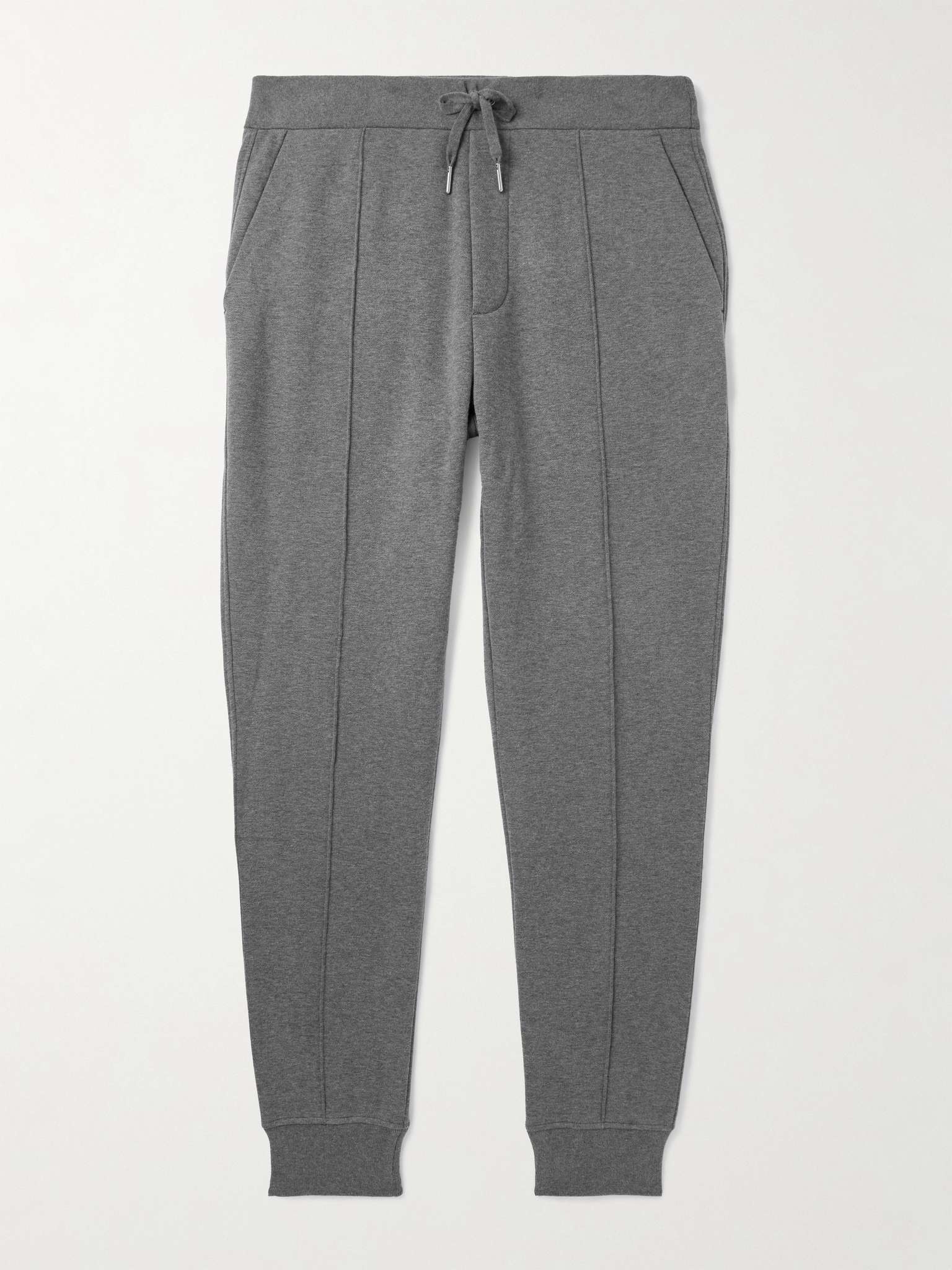 Logo-Embroidered Cotton-Blend Fleece Sweatpants - 1